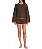 UGG Rylynn Cable Knit Long Bell Sleeves Round Neck Coordinating Pullover - Image 3