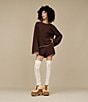 UGG Rylynn Cable Knit Long Bell Sleeves Round Neck Coordinating Pullover - Image 6