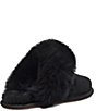 Color:Black - Image 3 - UGG® Scuff Sis Suede Fur Slippers