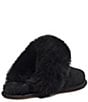 Color:Black - Image 4 - UGG® Scuff Sis Suede Fur Slippers