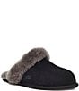 Color:Black/Grey - Image 1 - Scuffette II Suede Slippers