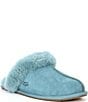 Color:Deep Ice - Image 1 - Scuffette II Suede Slippers