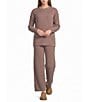 UGG Straight Leg Rib Knit Coordinating Pants - Image 3