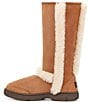 Color:Chestnut - Image 4 - Sunburst Tall Cuffable Sheepskin Boots