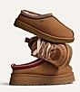 UGG Tazz II Suede Logo Detail Platform Clog Slippers, Chestnut - Image 7