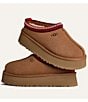 UGG Tazz II Suede Logo Detail Platform Clog Slippers, Chestnut - Image 8