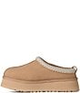 UGG Tazz II Suede Logo Detail Platform Clog Slippers, Sand - Image 4