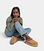 UGG Tazz Suede Platform Clog Slippers, Chestnut - Image 8