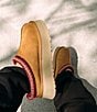 UGG Tazz Suede Platform Clog Slippers, Chestnut - Image 9