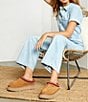 UGG Tazz Suede Platform Clog Slippers, Chestnut - Image 11