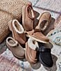 UGG Tazz Suede Platform Clog Slippers, Chestnut - Image 14