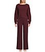 UGG Terri Cozy Knit Ribbed Lounge Pants, Color:Wild Grape - Image 3