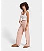 Color:Rose Tea - Image 5 - UGG® Terri Cozy Knit Wide Leg Coordinating Lounge Pull-On Pants