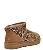 Color:Chestnut - Image 3 - Ultra Mini Speckles Leopard Print Calf Hair Booties