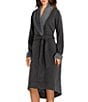 Color:Black Bear Heather - Image 1 - UGG® Duffield II Fleece Shawl Collar Wrap Cozy Robe