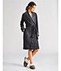 Color:Black Bear Heather - Image 4 - UGG® Duffield II Fleece Shawl Collar Wrap Cozy Robe