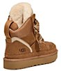 Color:Chestnut - Image 3 - Women's Highmel Suede and Mesh High Top Sneakers