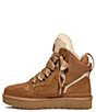 Color:Chestnut - Image 4 - Women's Highmel Suede and Mesh High Top Sneakers