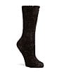Color:Black - Image 1 - Women's Leda Cozy Crew Socks