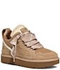 Color:Sand - Image 1 - Women's Lowmel Suede and Mesh Sneakers
