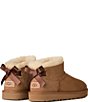 UGG Women's Ultra Mini Bailey Bow Suede Shearling Lined Booties - Image 3