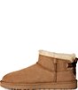 UGG Women's Ultra Mini Bailey Bow Suede Shearling Lined Booties - Image 4
