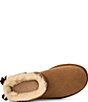 UGG Women's Ultra Mini Bailey Bow Suede Shearling Lined Booties - Image 5