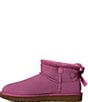 UGG Women's Ultra Mini Bailey Bow Suede Shearling Lined Booties - Image 4