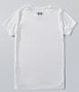 Color:White - Image 2 - Big Girls 7-16 Short Sleeve UA Tech Solid Print Logo T-Shirt