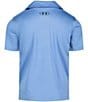 Color:Carolina Blue - Image 2 - Little Boys 2T-7 Short Sleeve Match Play Solid Polo Shirt