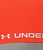 Under Armour Solid Double Layer HeatGear Scoop Neck Cross Back Sports Bra, Color:Fire - Image 4