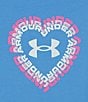 Color:Viral Blue/Pink Twist/White/Rebel Pink - Image 2 - Baby Girls 12-24 Months Short Sleeve Heart Stroke T-Shirt & Color Twist Jersey Skort Set