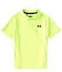 Color:Lime Surge/Black - Image 1 - Big Boys 8-20 Short-Sleeve Performance Polo Shirt