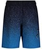 Color:Viral Blue - Image 2 - Big Boys 8-20 Printed 7#double; Inseam Volley Swim Trunks