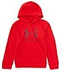 Color:Red - Image 1 - Big Boys 8-20 Logo Long Sleeve Rival Fleece Hoodie