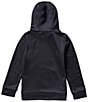 Color:Black - Image 2 - Big Boys 8-20 Long Sleeve UA Armour Fleece Big Logo Hoodie