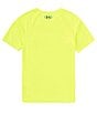 Color:High VIS Yellow - Image 2 - Big Boys 8-20 Short Sleeve UA Tech™ Hybrid Print T-Shirt