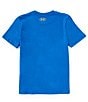 Color:Photon Blue - Image 2 - Big Boys 8-20 Short Sleeve Box Camouflage Graphic Logo T-Shirt