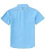 Color:Carolina Blue - Image 2 - Big Boys 8-20 Short Sleeve Drift Tide Fish Shirt