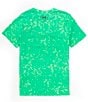 Color:Vapor Green - Image 2 - Big Boys 8-20 Short Sleeve Sports Style Logo Printed T-Shirt