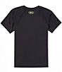 Color:Black - Image 2 - Big Boys 8-20 Short Sleeve UA Tech™ Split Wordmark T-Shirt