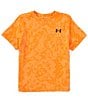 Color:Atomic - Image 1 - Big Boys 8-20 Short Sleeve UA Tech™ Vent Geode T-Shirt