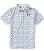Under Armour Big Boys Printed Golf Polo - Image 1