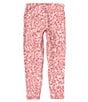 Color:Pink Elixir - Image 2 - Big Girls 7-16 Motion Typography Printed Crop Pants