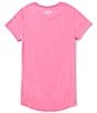 Color:Pink Edge - Image 2 - Big Girls 7-16 UA Sport Style Logo Short Sleeve T-Shirt
