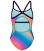 Under Armour Big Girls Gradient-Pattern One-Piece Swimsuit - Image 2