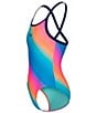 Under Armour Big Girls Gradient-Pattern One-Piece Swimsuit - Image 3
