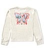 Under Armour Big Girls Long Sleeve Butterfly T-Shirt, Color:Summit White - Image 1