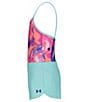 Under Armour Big Girls Printed One-Piece Swimsuit & Solid Shorts Set - Image 5