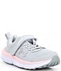 Under Armour Kids' Assert 10 Alternative Closure Running Sneakers (Youth), Color:Halo Gray/Pink Sugar/Iridescent - Image 1
